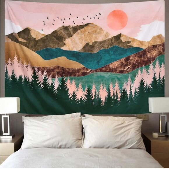 Mountain Wall Tapestry  - Picture 2 of 3